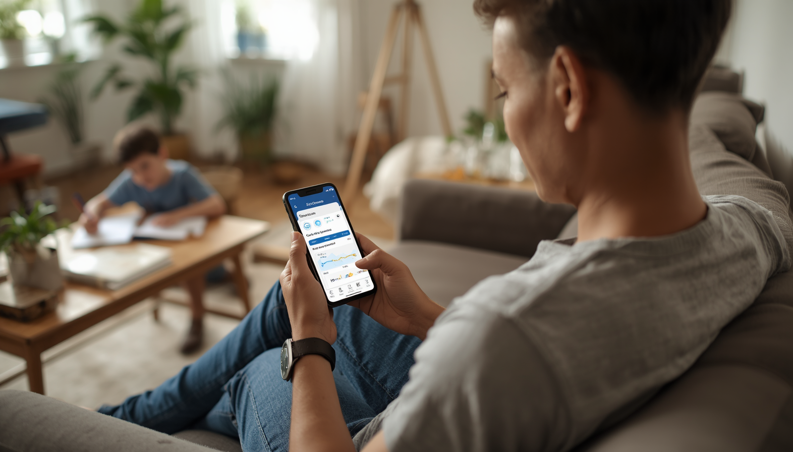 Parent using Infyn Parent app